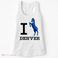 I Love Denver Blucifer Evil Blue Horse Women's Tank Top thumb 0