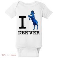 I Love Denver Blucifer Evil Blue Horse Baby Bodysuit thumb 0