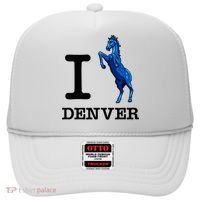 I Love Denver Blucifer Evil Blue Horse Hat thumb 0