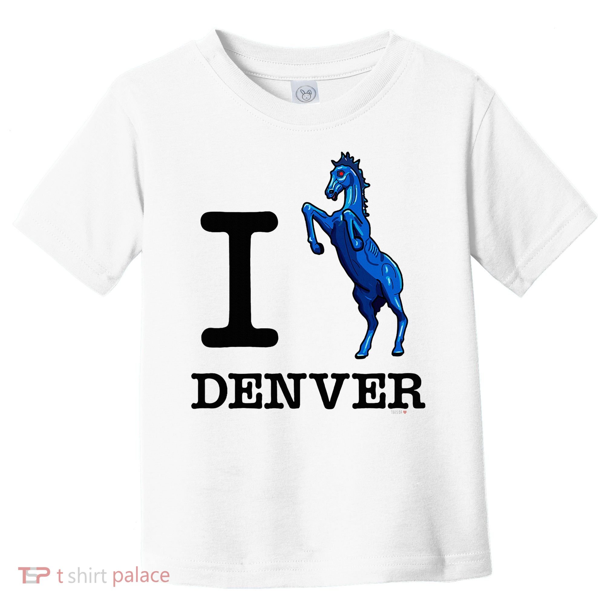 I Love Denver Blucifer Evil Blue Horse Toddler T-Shirt
