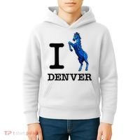 I Love Denver Blucifer Evil Blue Horse Kids Hoodie thumb 4