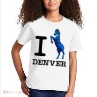 I Love Denver Blucifer Evil Blue Horse Kids T-Shirt thumb 2