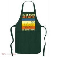 I Like Dogs And Weed And Maybe 3 People Apron thumb 0