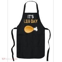 It's Leg Day Funny Workout Turkey Thanksgiving Apron thumb 0