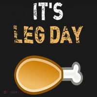 It's Leg Day Funny Workout Turkey Thanksgiving Ornament thumb 1