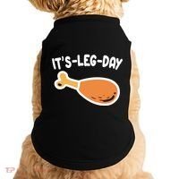 Its Leg Day Funny Thanksgiving Gym Doggie Tank thumb 0