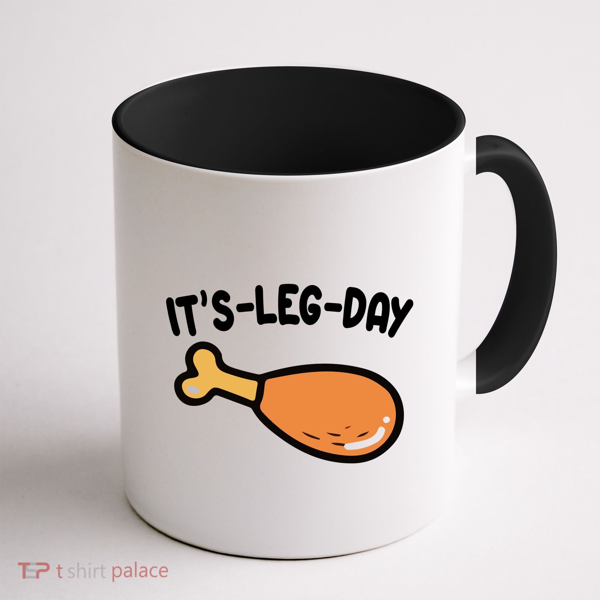 Its Leg Day Funny Thanksgiving Gym Coffee Mug