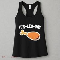 Its Leg Day Funny Thanksgiving Gym Women's Tank Top thumb 3