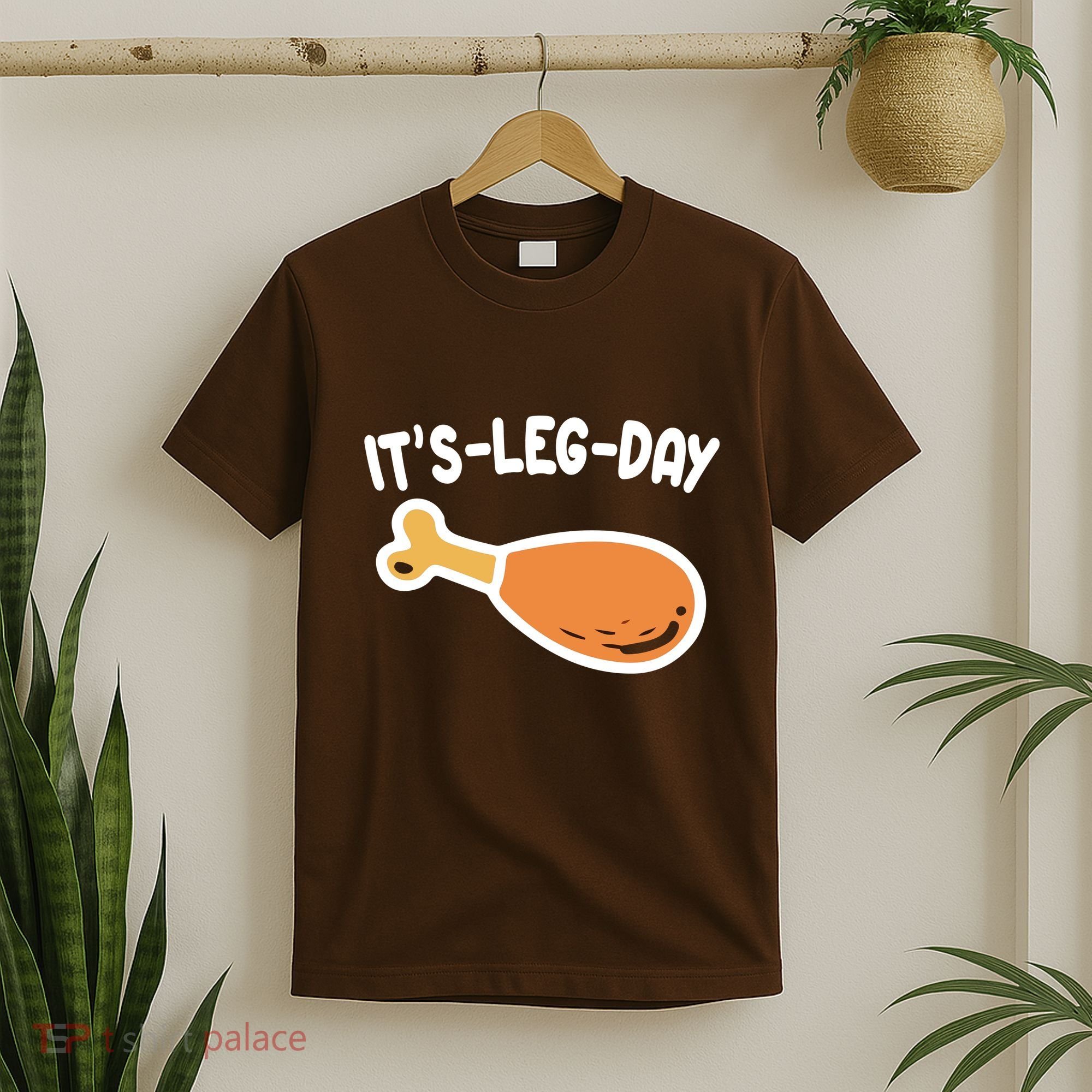 Its Leg Day Funny Thanksgiving Gym T-Shirt
