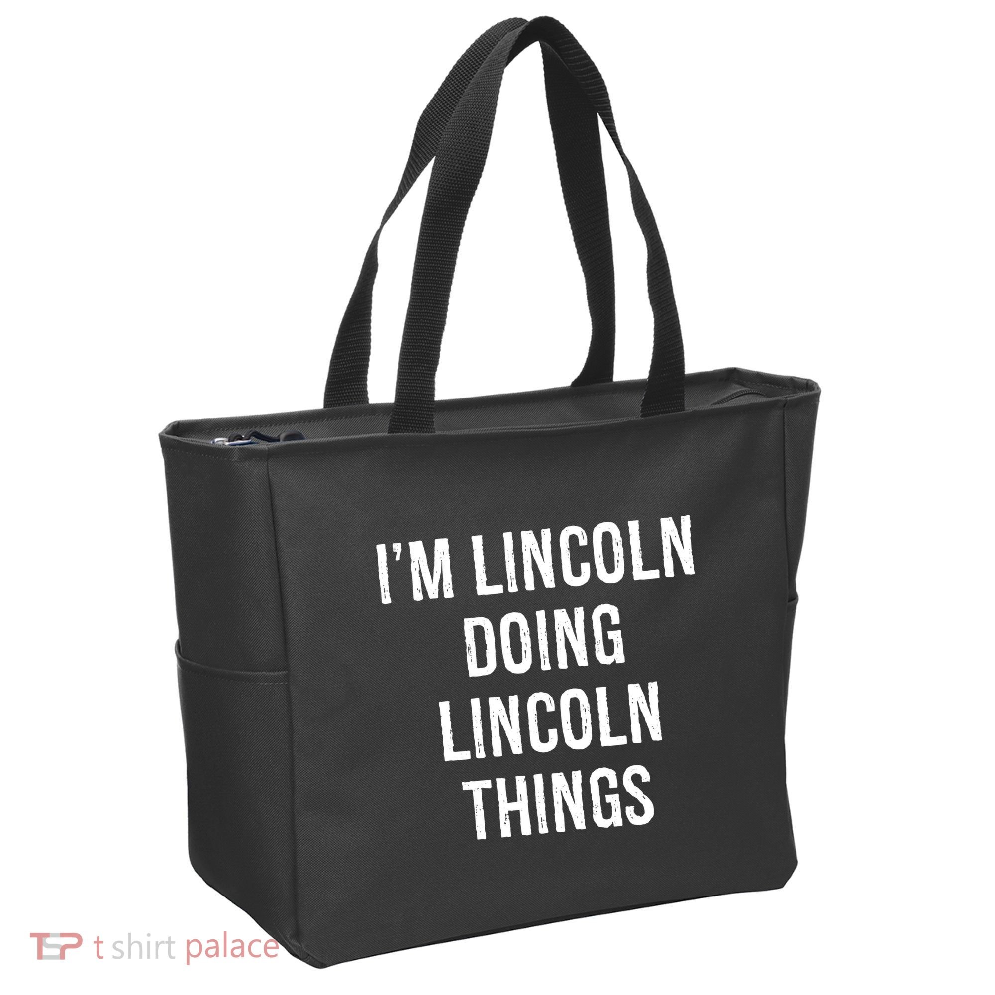 Im Lincoln Doing Lincoln Things Name Birthday Tote Bag