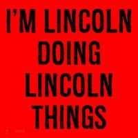 Im Lincoln Doing Lincoln Things Name Birthday Santa Hat thumb 1