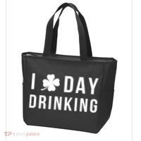 I Love Day Drinking Funny Shamrock St. Patrick's Day Tote Bag thumb 3