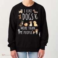 I Like Dogs More Than People Gift Women's Sweatshirt thumb 0