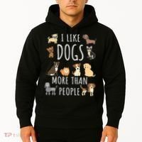 I Like Dogs More Than People Gift Hoodie thumb 2