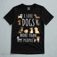 I Like Dogs More Than People Gift T-Shirt thumb 5