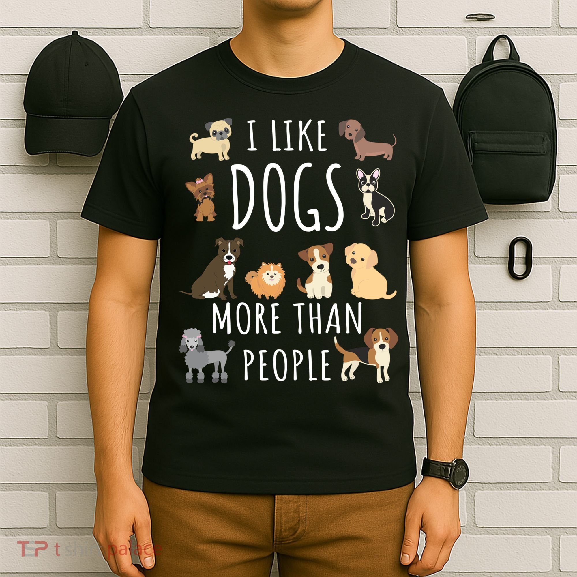 I Like Dogs More Than People Gift T-Shirt