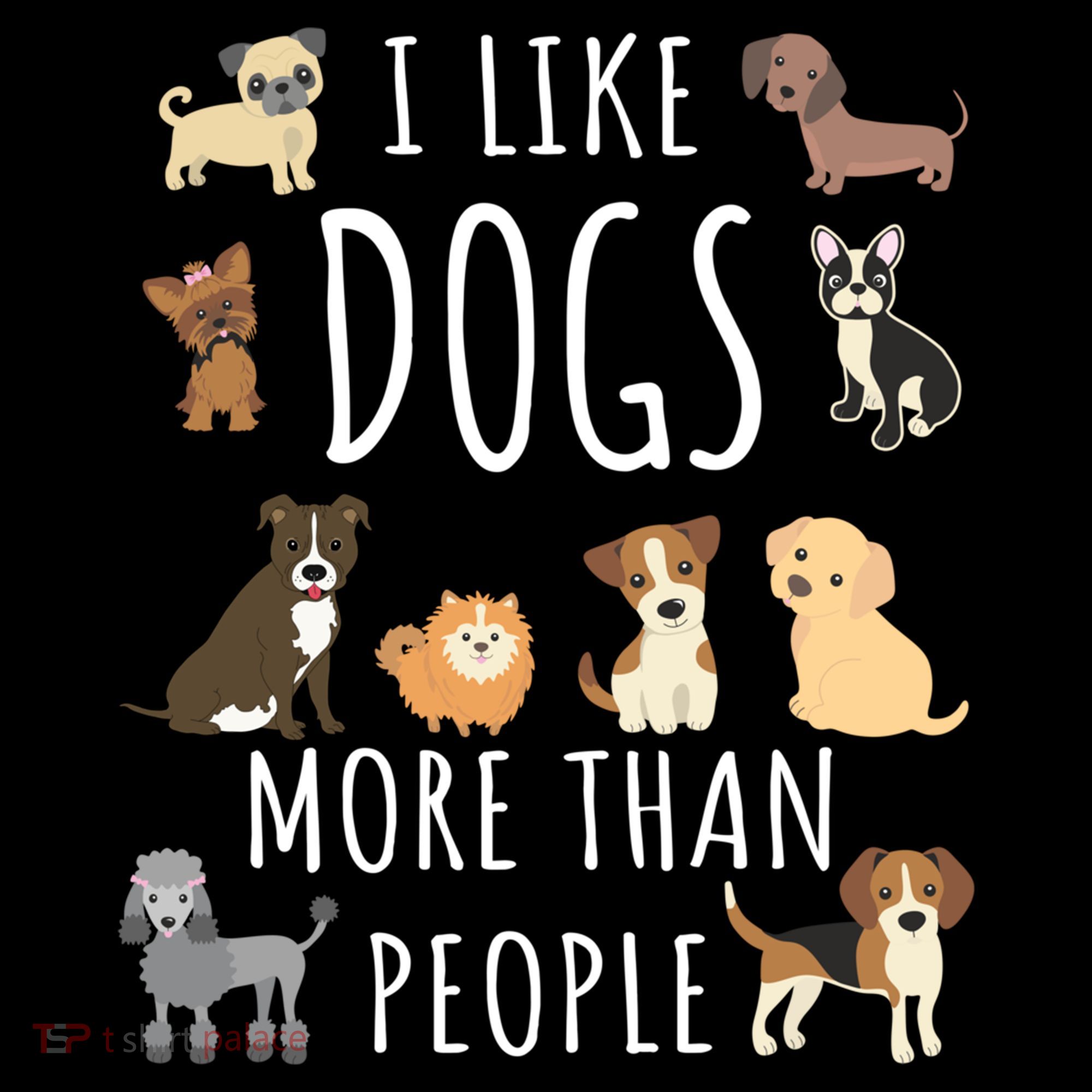 I Like Dogs More Than People Gift Women's Hoodie