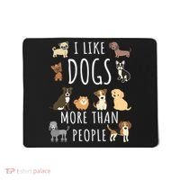I Like Dogs More Than People Gift Mousepad thumb 0