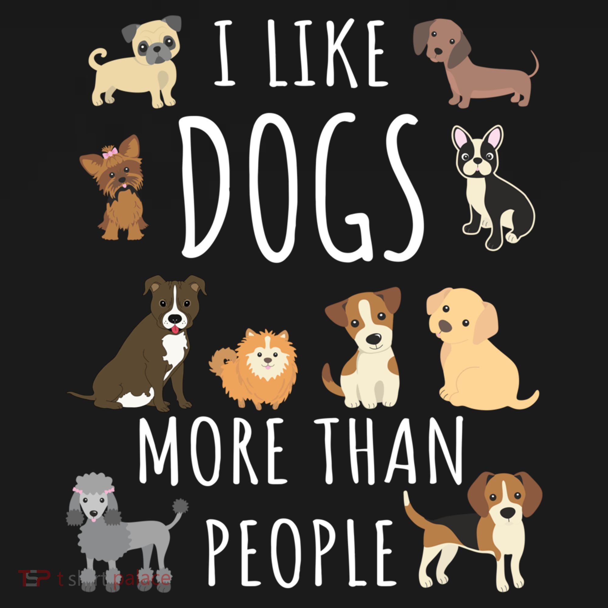 I Like Dogs More Than People Gift Mousepad