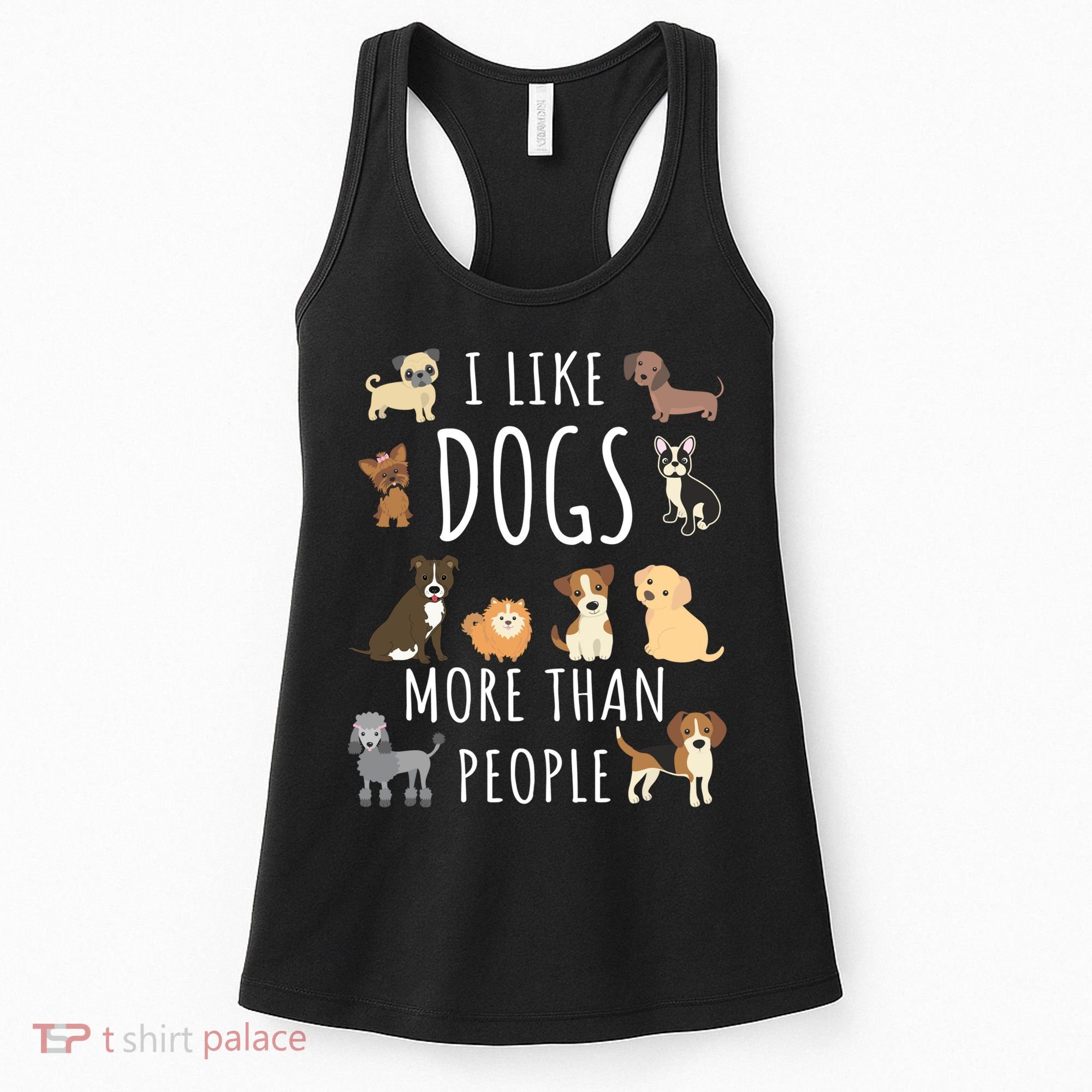 I Like Dogs More Than People Gift Women's Tank Top