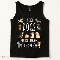 I Like Dogs More Than People Gift Tank Top thumb 2
