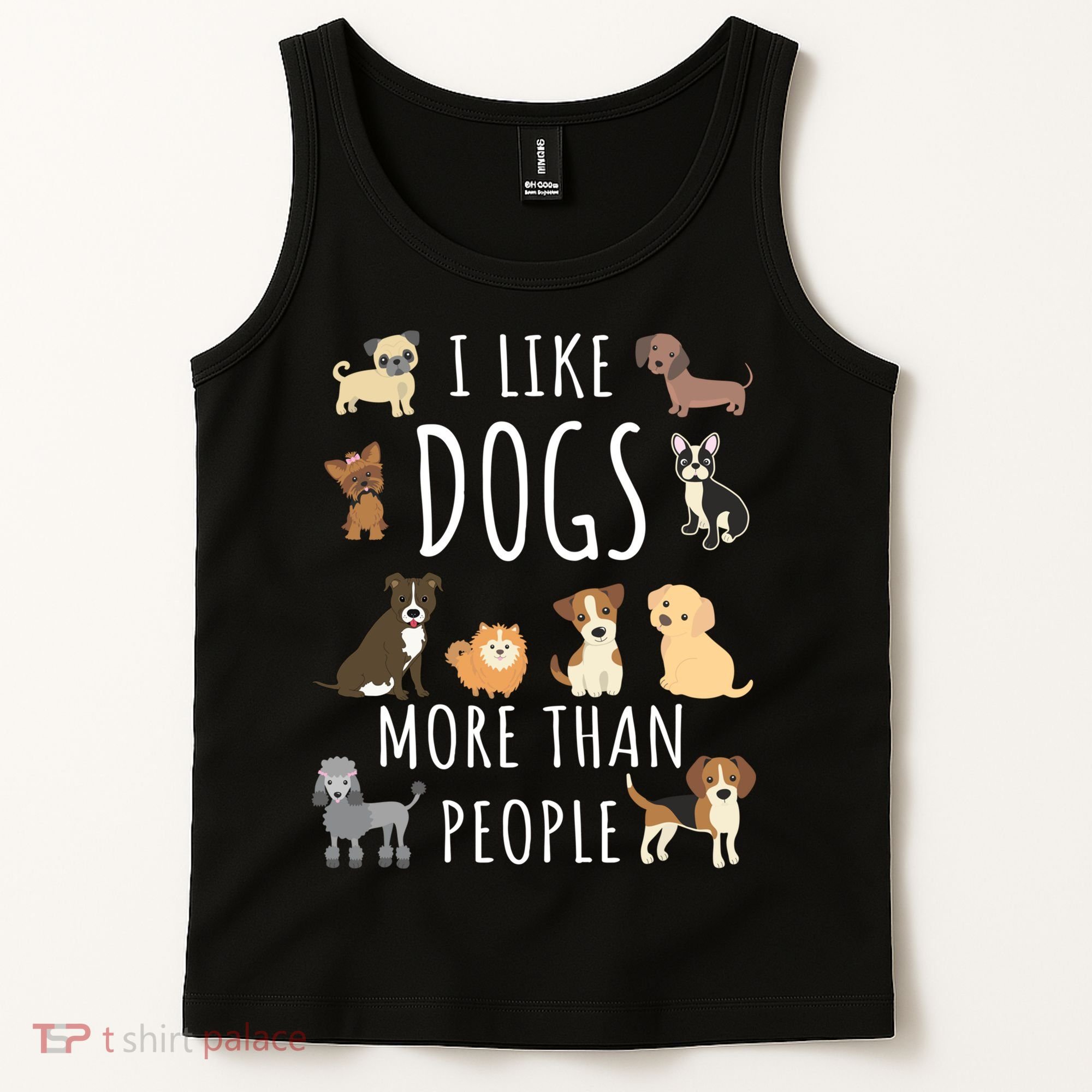 I Like Dogs More Than People Gift Tank Top