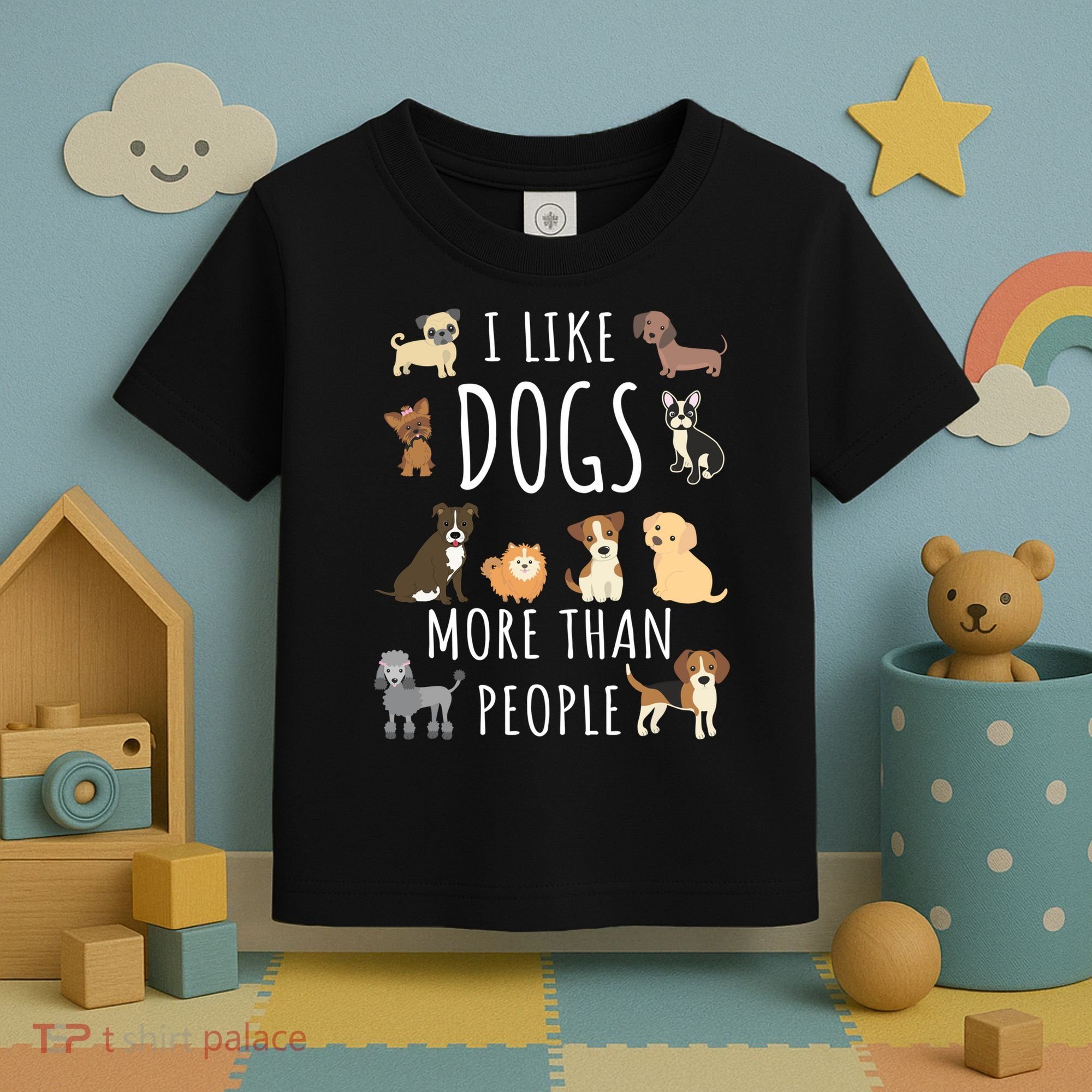 I Like Dogs More Than People Gift Toddler T-Shirt