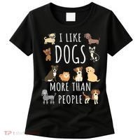 I Like Dogs More Than People Gift Women's T-Shirt thumb 0