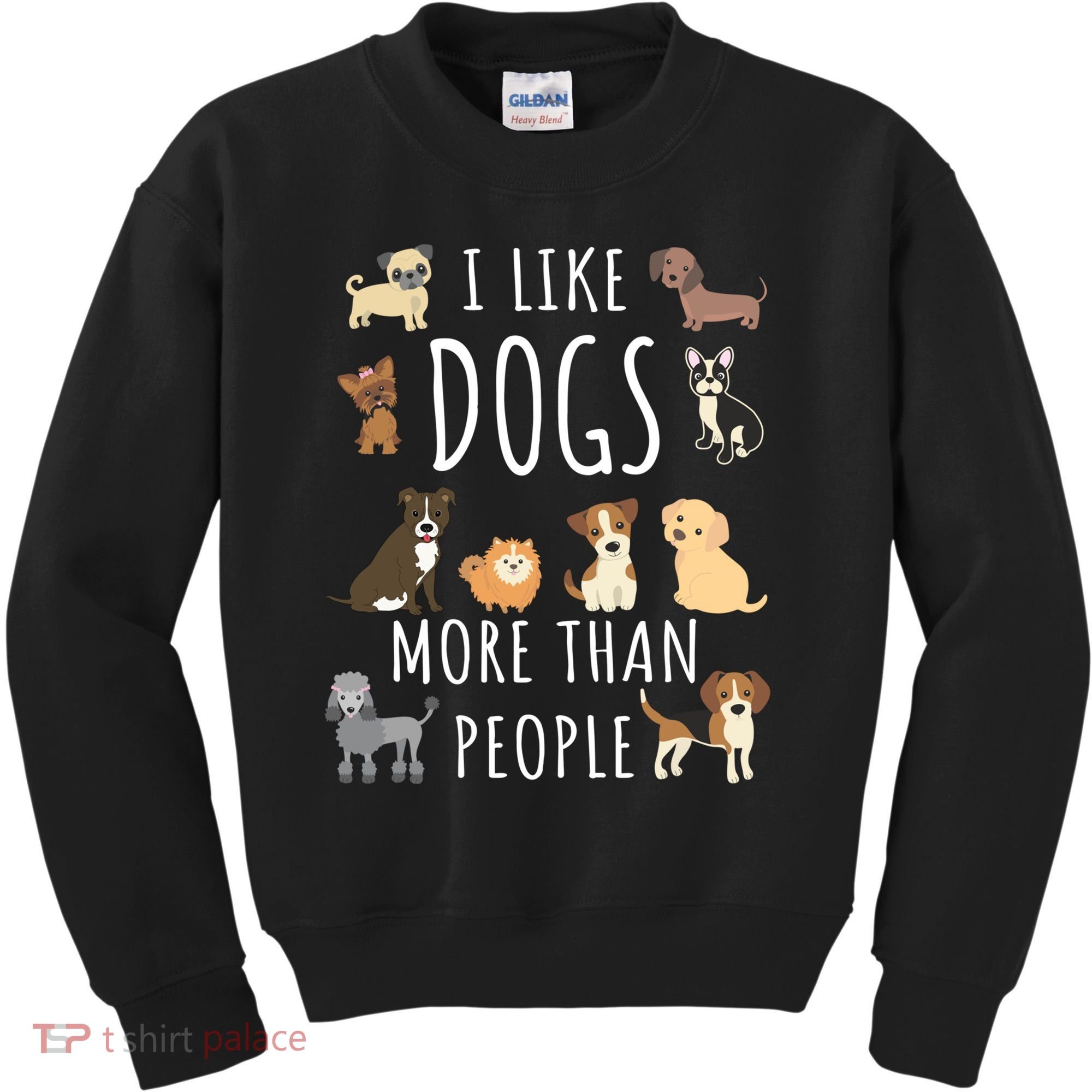 I Like Dogs More Than People Gift Kids Sweatshirt