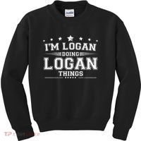 Im Logan Doing Logan Things Kids Sweatshirt thumb 0