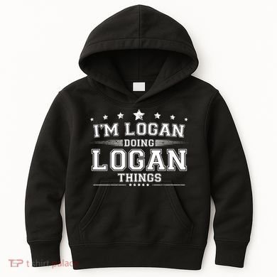 Im Logan Doing Logan Things Kids Hoodie