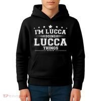 Im Lucca Doing Lucca Things Kids Hoodie thumb 4