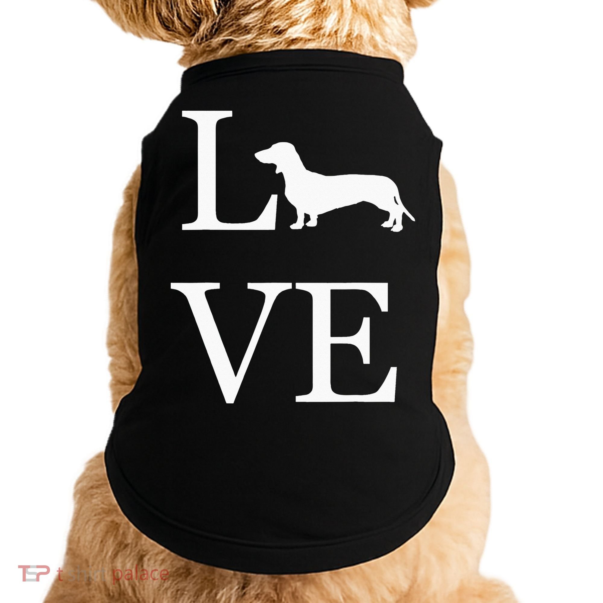 I Love Dachshund Weiner Dog Lover White Graphic Pet Owner Doggie Tank