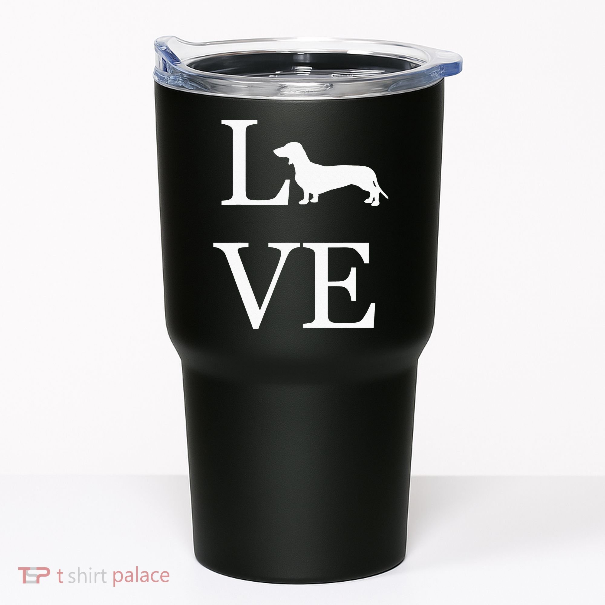 I Love Dachshund Weiner Dog Lover White Graphic Pet Owner Tumbler