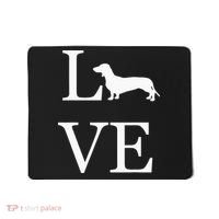 I Love Dachshund Weiner Dog Lover White Graphic Pet Owner Mousepad thumb 0