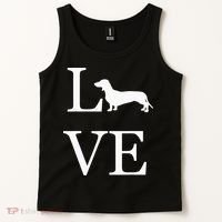 I Love Dachshund Weiner Dog Lover White Graphic Pet Owner Tank Top thumb 2