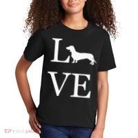 I Love Dachshund Weiner Dog Lover White Graphic Pet Owner Kids T-Shirt thumb 2