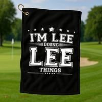 Im Lee Doing Lee Things Golf Towel thumb 1