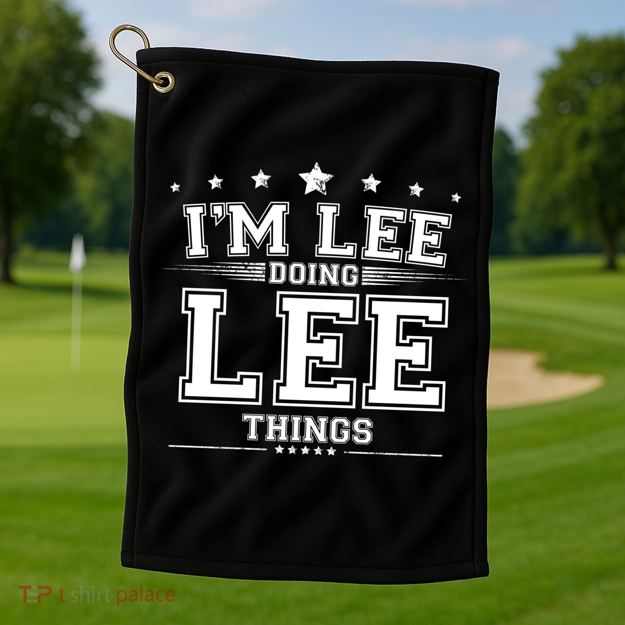 Im Lee Doing Lee Things Golf Towel