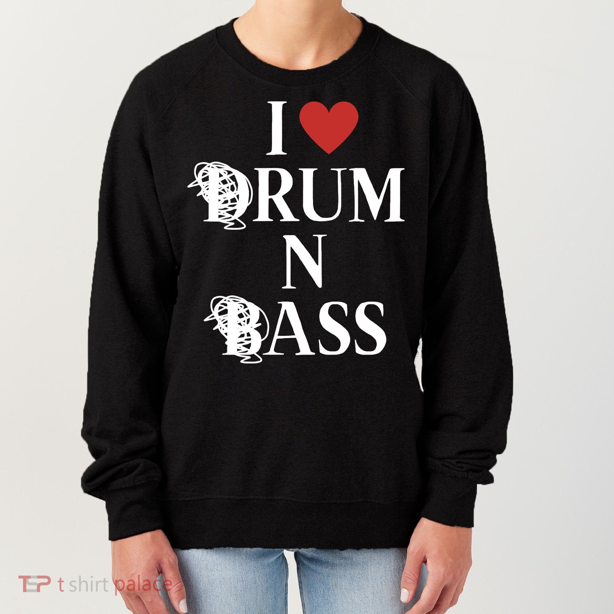 I Love Drum And Bass Rock Women's Sweatshirt