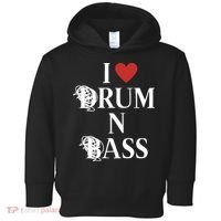 I Love Drum And Bass Rock Toddler Hoodie thumb 0