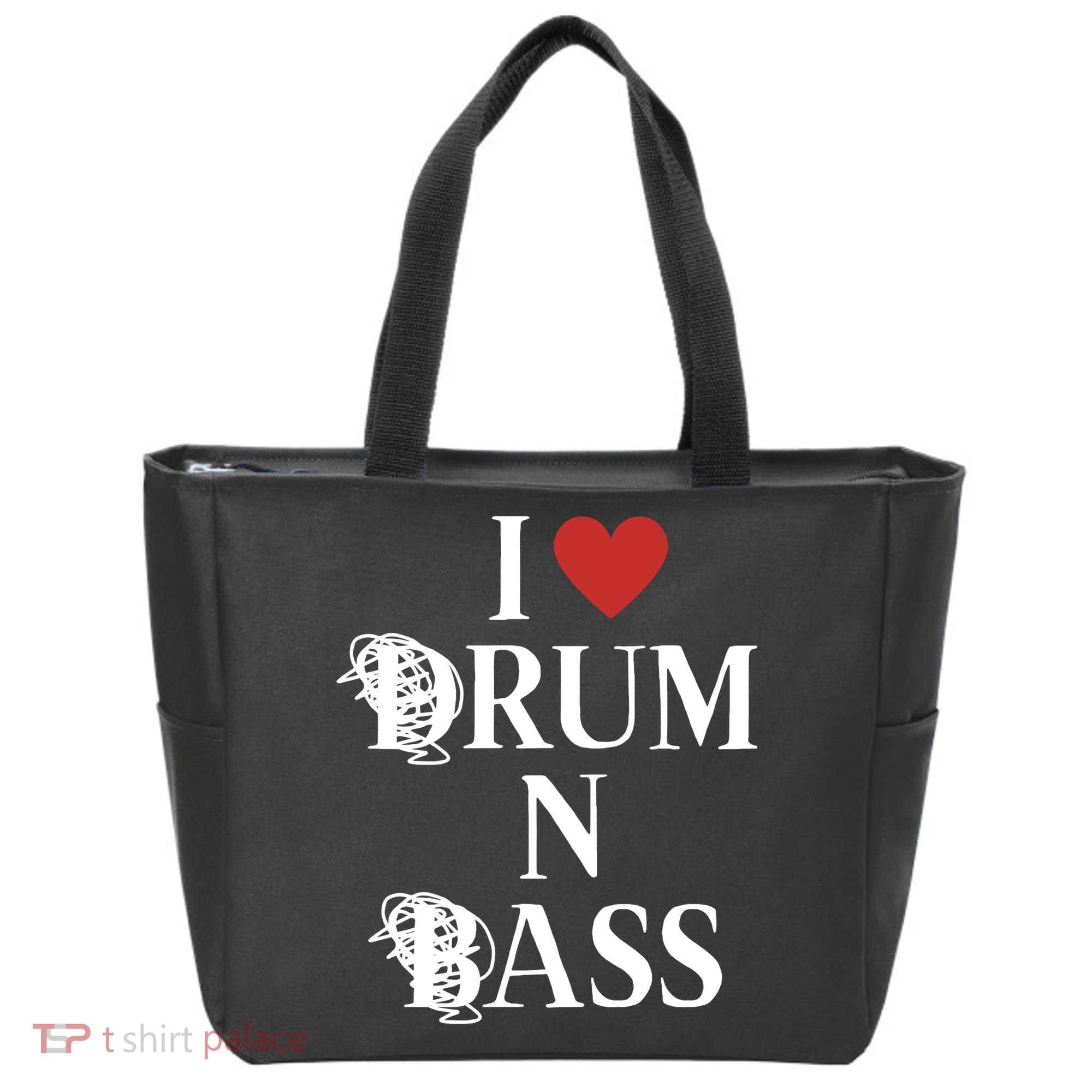 I Love Drum And Bass Rock Tote Bag