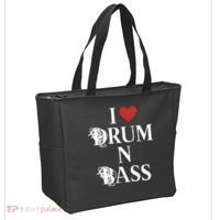 I Love Drum And Bass Rock Tote Bag thumb 2