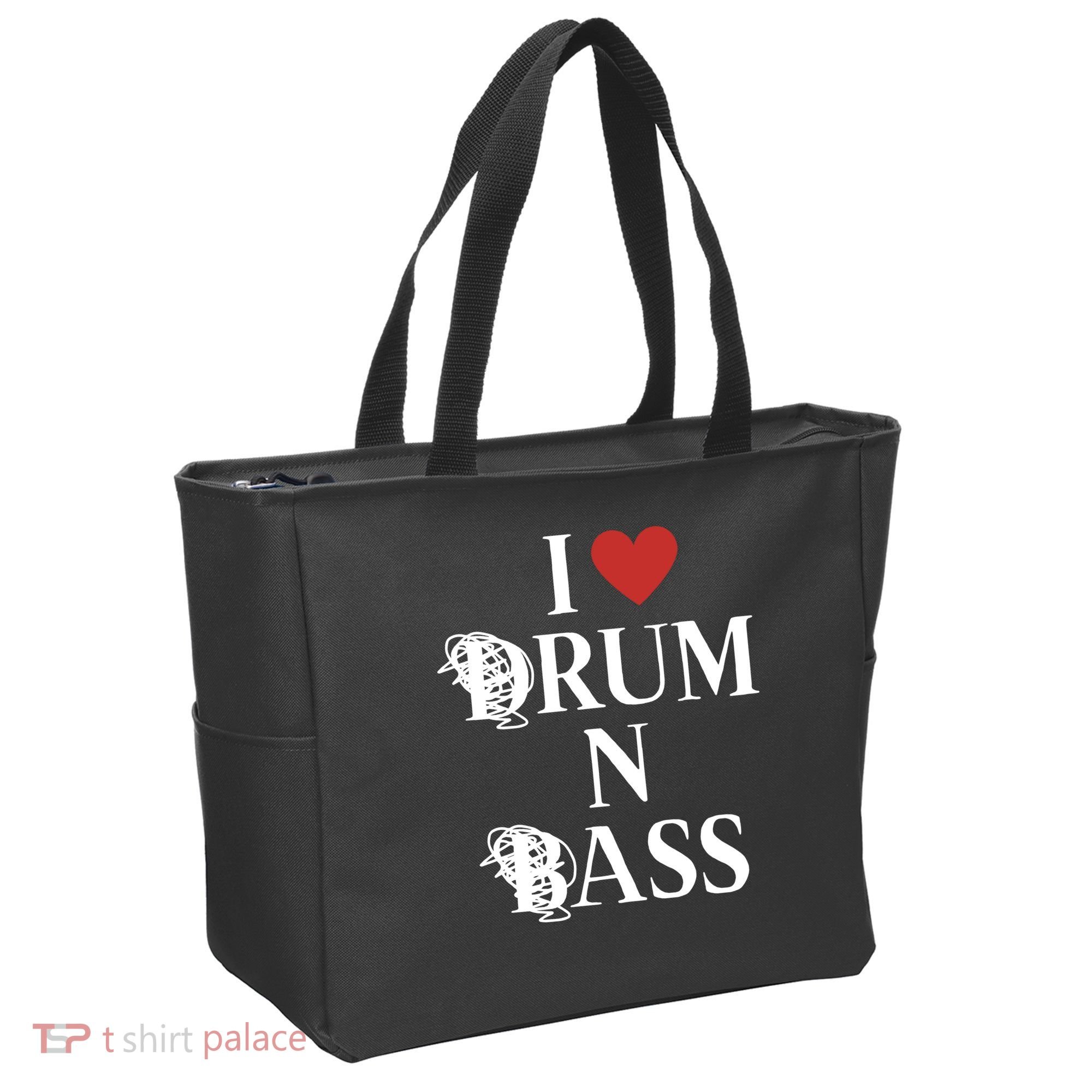 I Love Drum And Bass Rock Tote Bag