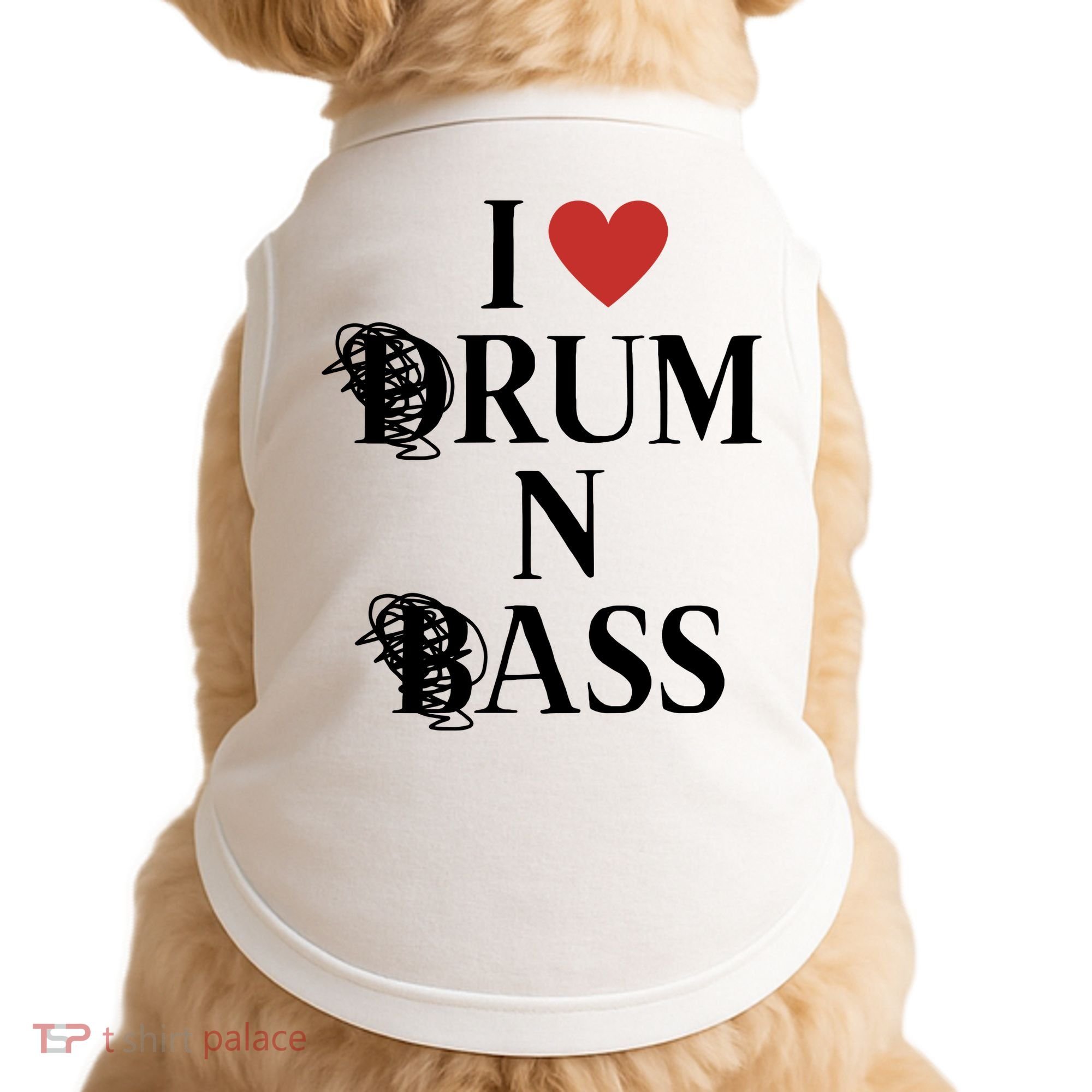 I Love Drum And Bass Rock Doggie Tank