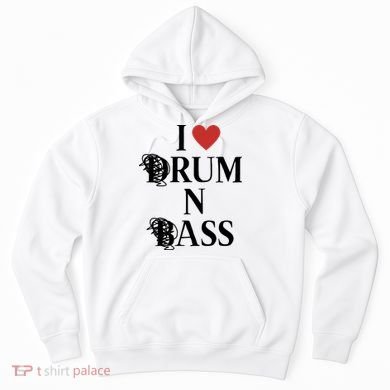 I Love Drum And Bass Rock Hoodie