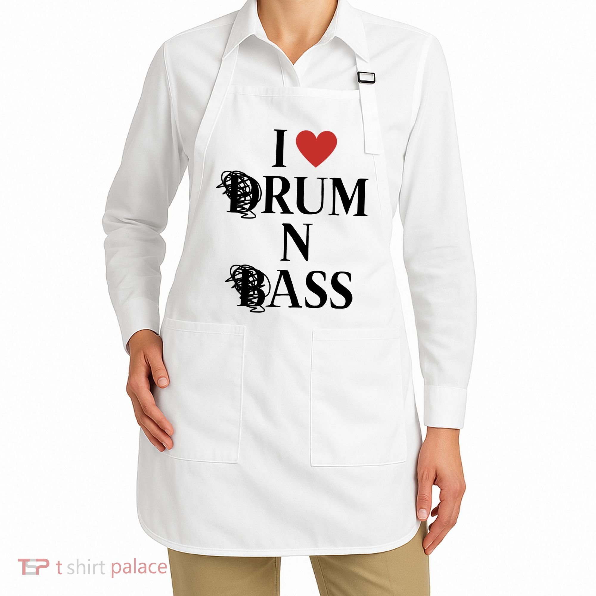 I Love Drum And Bass Rock Apron