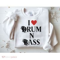 I Love Drum And Bass Rock Sweatshirt thumb 2
