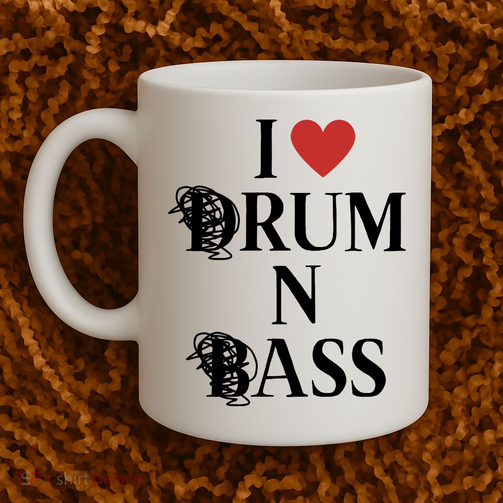 I Love Drum And Bass Rock Coffee Mug