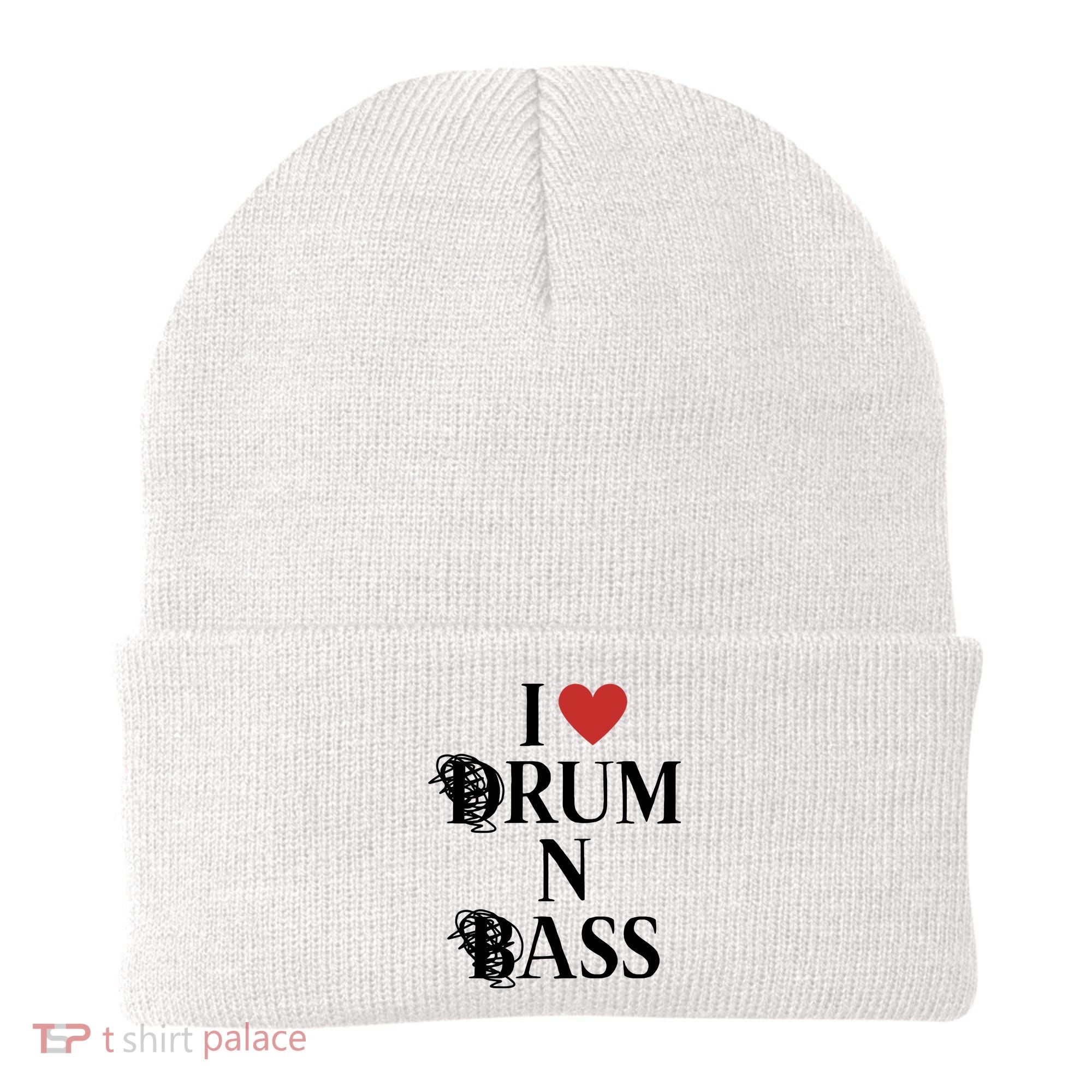 I Love Drum And Bass Rock Beanie
